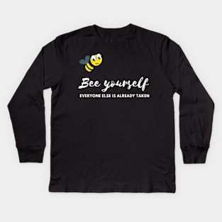 Cute Bee Gift Idea for Kids/Adults Kids Long Sleeve T-Shirt